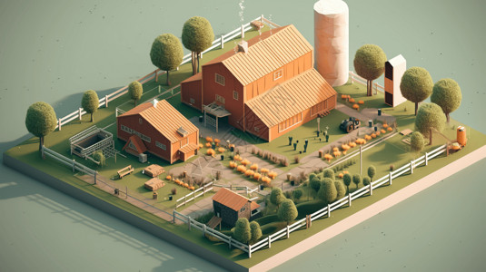 家禽动物农场现代的农场设计设计图片