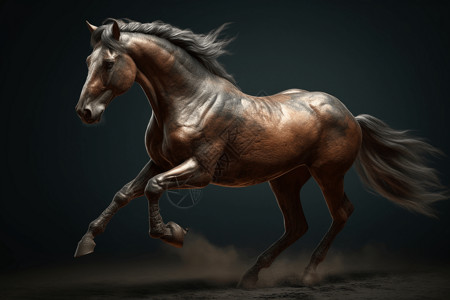 奔跑的马背景图片
