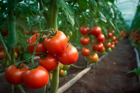 农场中的西红柿高清图片