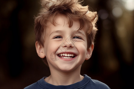 快乐的小男孩背景图片