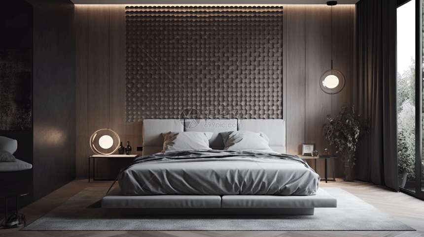 现代卧室的装饰设计图片
