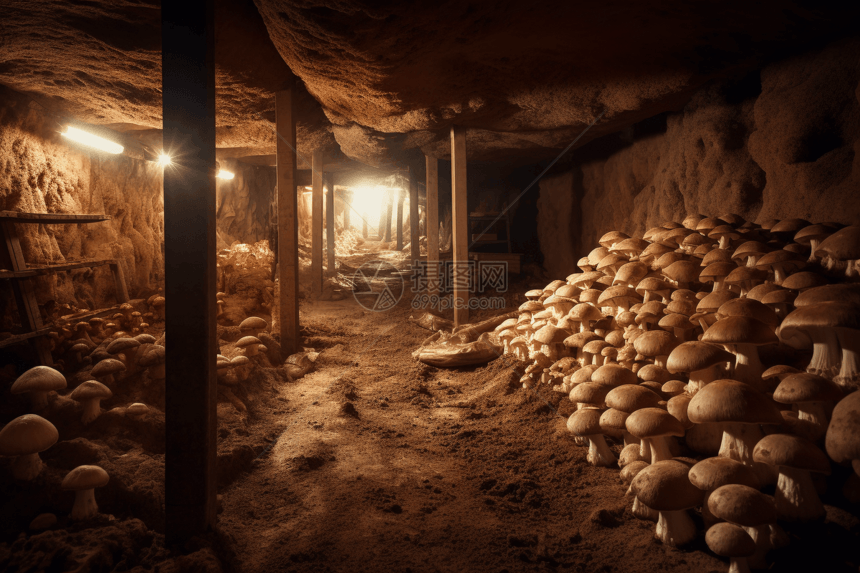 地下蘑菇农场图片