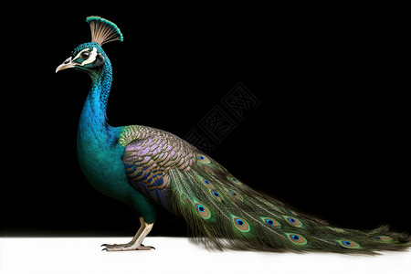 养殖动物美丽的孔雀创意概念图设计图片