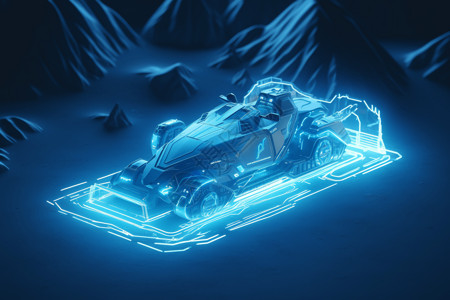雪橇运动雪山背景下的摩托设计图片