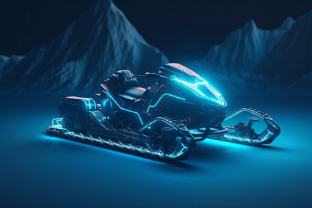 雪橇运动氢动力摩托设计图片