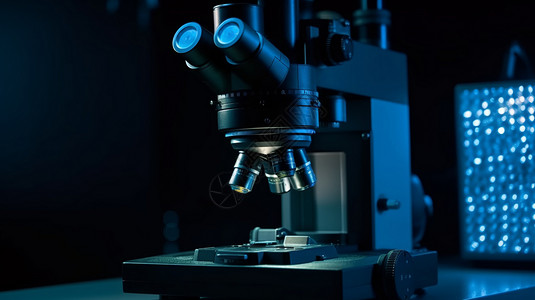 环境实验室实验室环境中的光纤显微镜设计图片