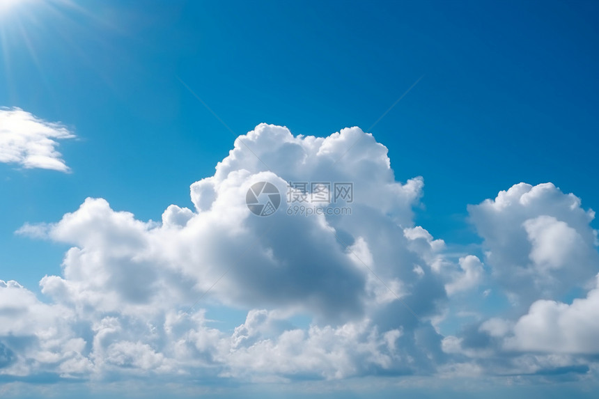 蓝天白云图图片
