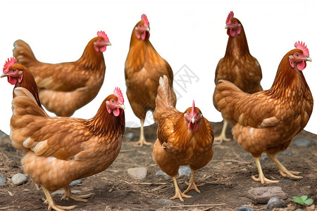 鸡舍养殖母鸡图片