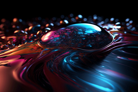 丰富多彩的液体流动图片