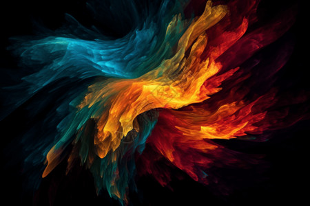 彩色火焰特效彩色抽象背景设计图片