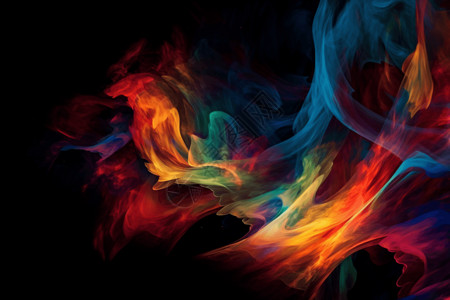 各种颜色的火焰抽象色彩背景设计图片