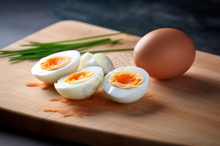 煮熟的鸡蛋特写图背景图片