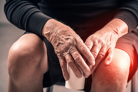 肌肉功能老年人膝关节疼痛背景