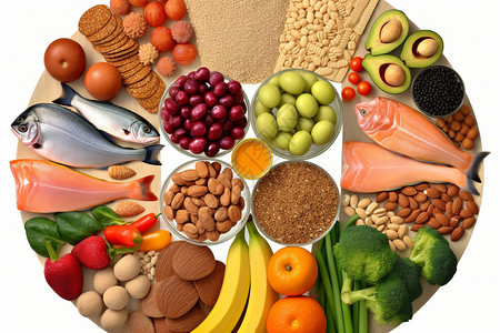 健康食品营养组合图片