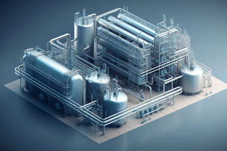 氢气生产厂的储罐设计图片