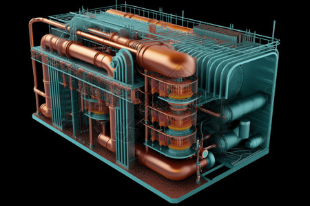 高性能热交换系统高清图片