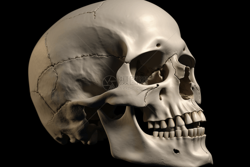 人体头骨的合成图图片
