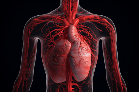心脏和循环系统背景图片