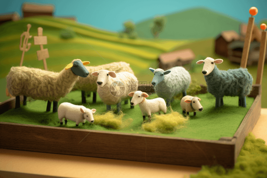 羊毛毡农场图片