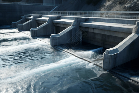 海埂大坝水力发电大坝背景设计图片