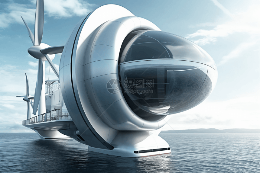 未来派涡轮机船图片图片