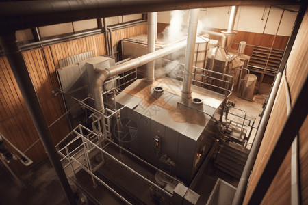 厂房俯视图锅炉房的俯视图背景