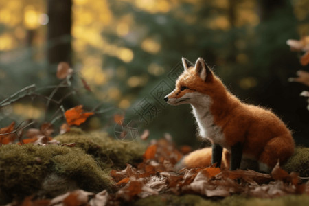 可爱的羊毛毡狐狸图片