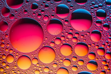 抽象彩色气泡纹理图片