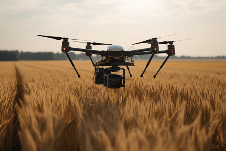 无助的无人机无助农业生产设计图片