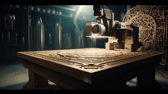 数控机床木质雕刻设计图片