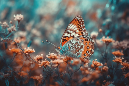 一只漂亮美丽的蝴蝶背景图片