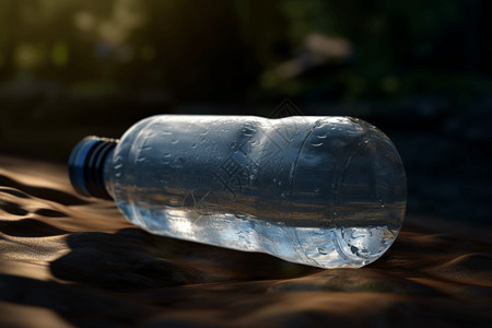 自然环境下的水瓶镜头背景图片
