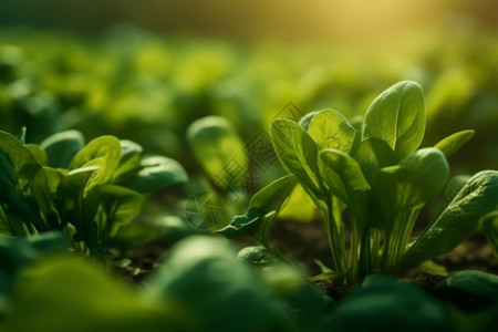 菠菜植物特写图背景图片