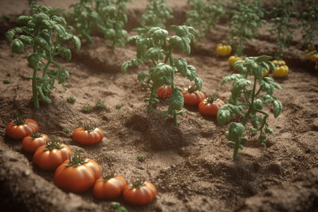 番茄种植农场图片