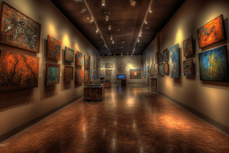 现代的画廊图片
