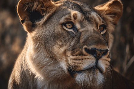 狮子眼神萨凡纳的狮子背景