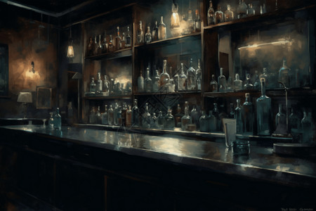 平静的酒吧背景图片