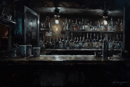 安静的酒吧背景图片