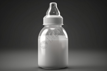 婴儿奶瓶的牛奶背景图片