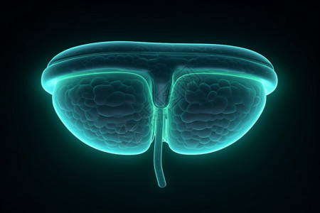 膀胱结构科技感膀胱透视图设计图片