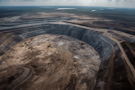 现代化煤矿开采场景图片