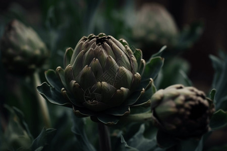 蓟植物图背景图片