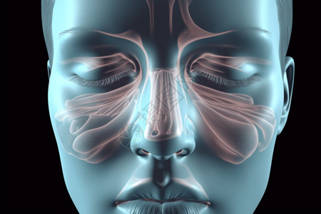 鼻子的结构背景图片