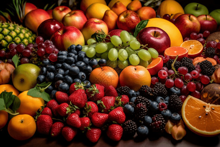 丰富多彩的新鲜水果高清图片