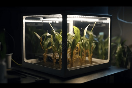 农业3D打印的特写背景图片
