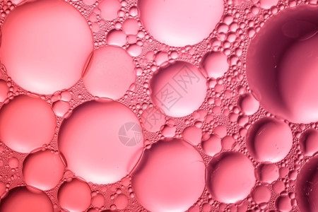 粉色气泡纹理图片