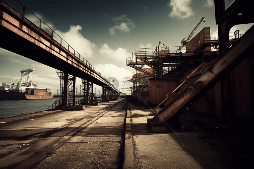 工业港低角度图片