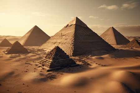 游览金字塔背景图片