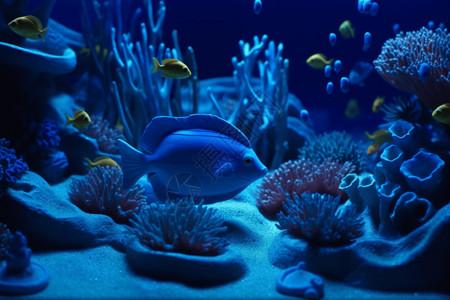 热带小鱼海底鱼类设计图片
