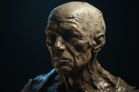 人脸雕塑立体人体模型设计图片